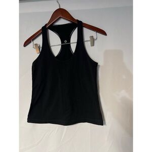 Lululemon Athletica Black Fitted Sleeveless Tank Top